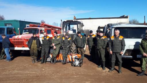 Смотр сил и средств борьбы с лесными пожарами