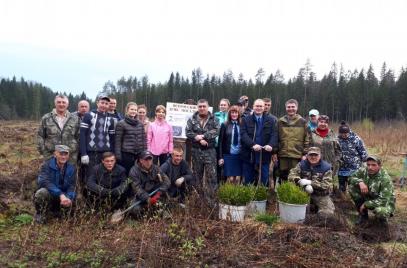 Новости — В канун празднования Дня Победы проходит акция «Сад памяти» — фото